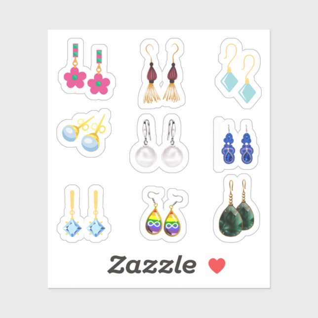 Earring Stickers (Sheet)