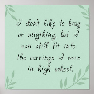 Earrings Fit Poster