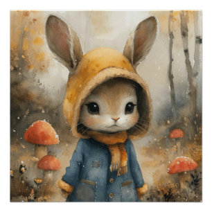 Ears of Enchantment: A Bit of Whimsy Bunny Poster