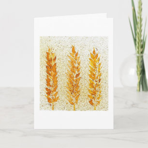 Ears of wheat card