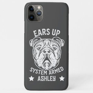 Ears Up System Armed English Bulldogs Funny Case-Mate iPhone Case