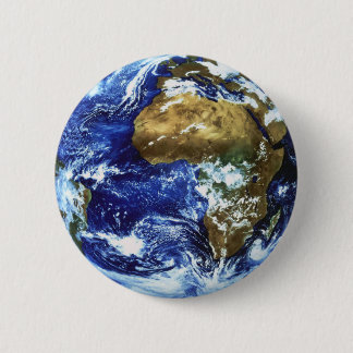 Earth 6 Cm Round Badge
