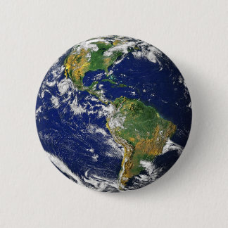Earth 6 Cm Round Badge