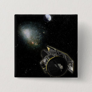 Earth, a Milky Way object 15 Cm Square Badge