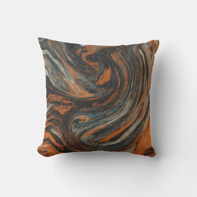 Earth Abstraction Cushion (Front)