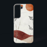 Earth & Air Harmony Phone Case<br><div class="desc">A calm,  minimalist design featuring flowing hills and a soft red sun—perfect for those drawn to harmony and balance.</div>