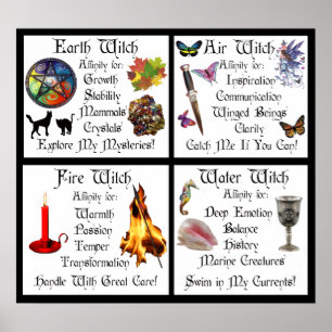 Earth Air Water and Fire Poster