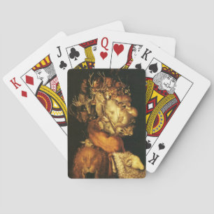 EARTH / ALLEGORY WITH WILD ANIMALS  PLAYING CARDS