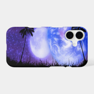 Earth and Moon Celestial  iPhone Case