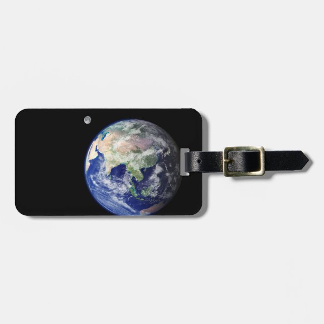 Earth and Moon from Space Luggage Tag (Front Horizontal)