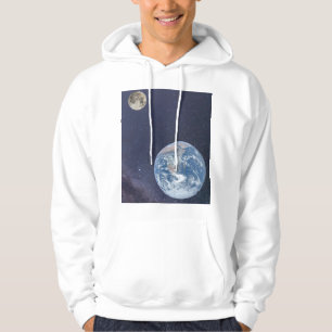 Earth and moon hoodie