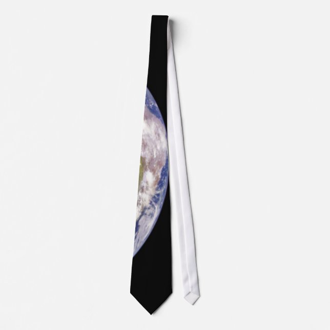 Earth and Moon in Space Tie (Front)