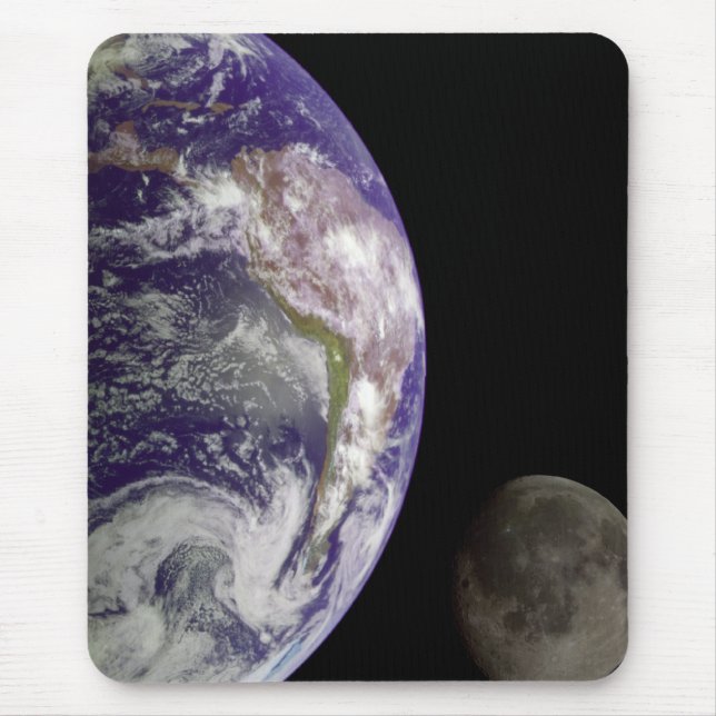 Earth and Moon Mousepad (Front)
