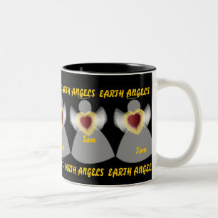 Earth Angel's mug-Customise Two-Tone Coffee Mug