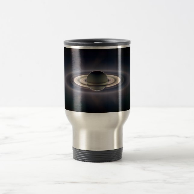 Earth as seen from Saturn Travel Mug (Center)