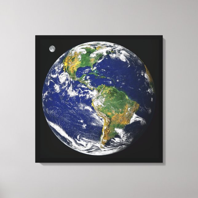 Earth, As Seen From Space, As Of April, 2000 Canvas Print (Front)