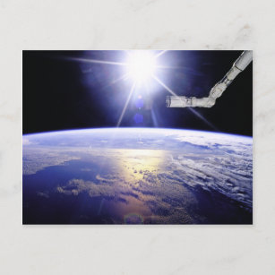 Earth as Seen from the Space Station Postcard