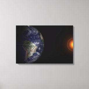 Earth At Its Equinox. Canvas Print