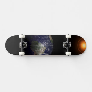 Earth At Its Equinox. Skateboard