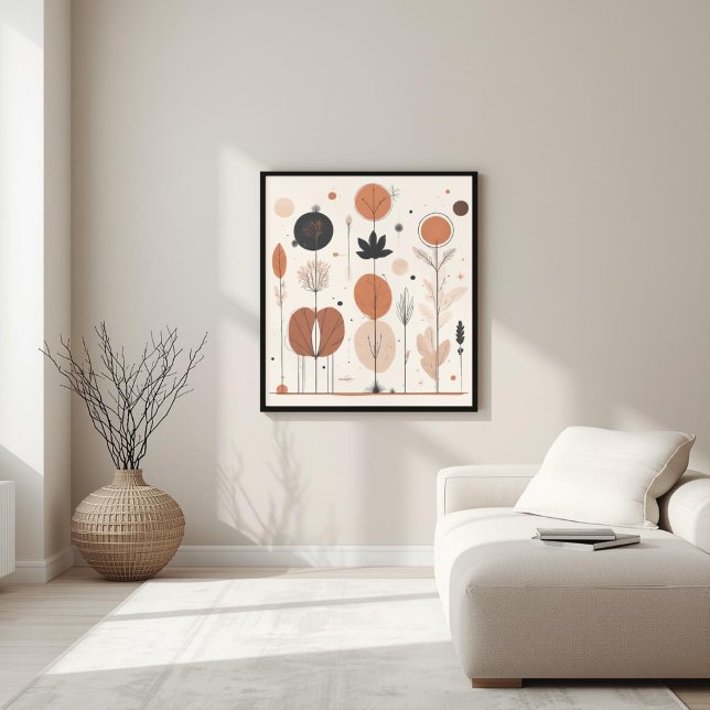 Earth Balance | Botanical Geometric Abstract Wall  Poster (Creator Uploaded)