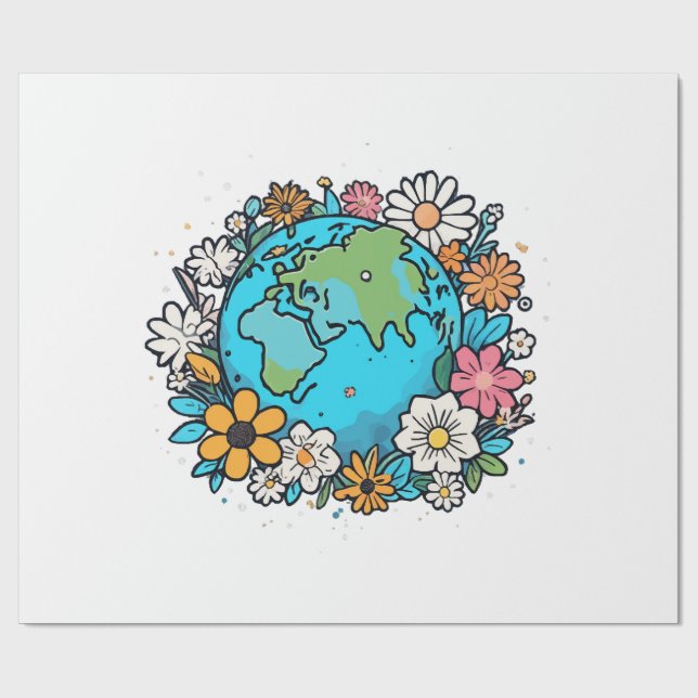 Earth Beauty Wrapping Paper (Flat)