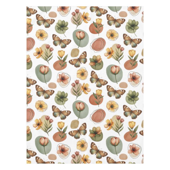 Earth Blossom Harmony Tablecloth (Front)