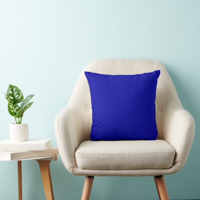 Earth Blue Throw Pillow (Chair)
