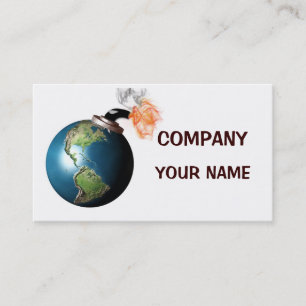 Earth bomb business card
