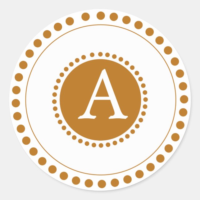 Earth Brown -Personalised Envelope seal (Front)