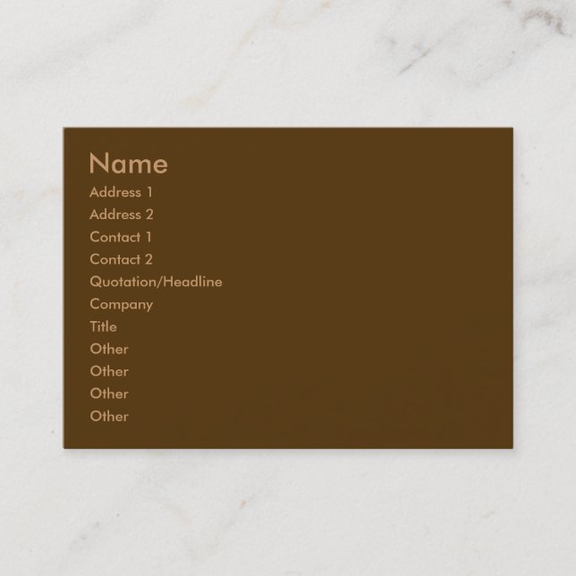 Earth Business Card (Front)