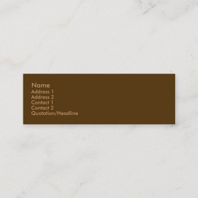 Earth Business Card (Front)