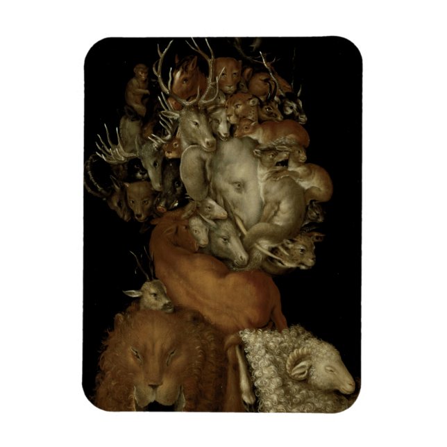 Earth, c.1570 (oil on panel) magnet (Vertical)