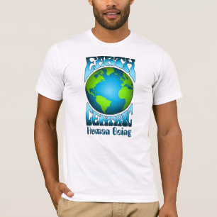 EARTH CENTRIC HUMAN BEING Eco Environment Retro T-Shirt