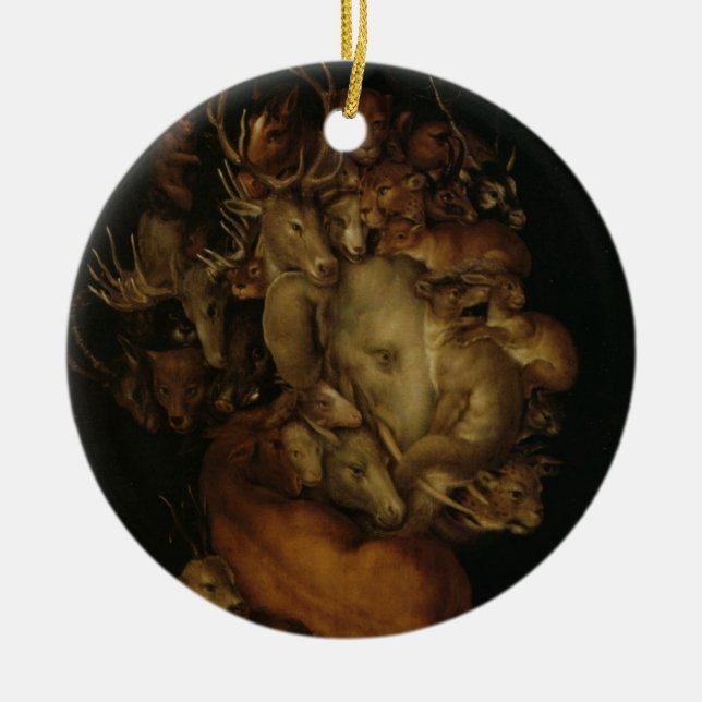 Earth Ceramic Tree Decoration (Front)