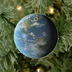 Earth Ceramic Tree Decoration