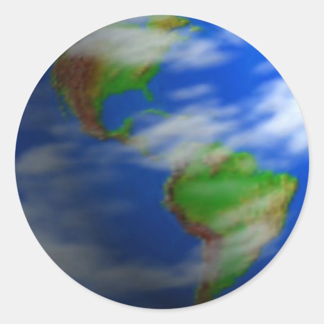 EARTH CLASSIC ROUND STICKER (Front)