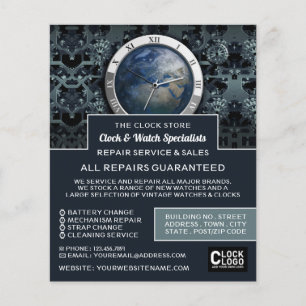 Earth Clock, Horologist Advertising Flyer
