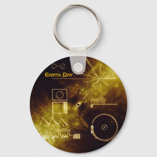 Earth Day 2012 - Sounds of Earth gold record Key Ring