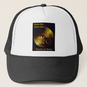 Earth Day 2012 - Sounds of Earth gold record Trucker Hat