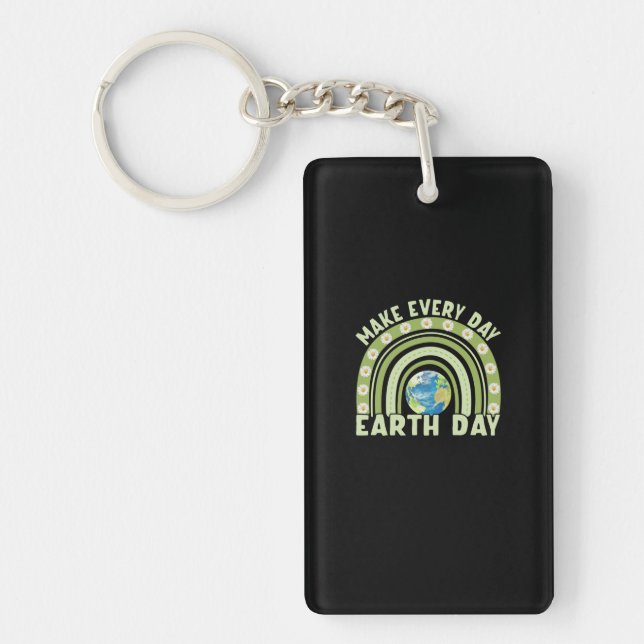 Earth Day 2022 Make Every Day Earth Day Key Ring (Front)