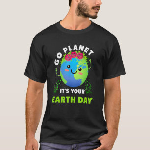 Earth Day 2022 Restore Earth Nature Planet Cute Ea T-Shirt