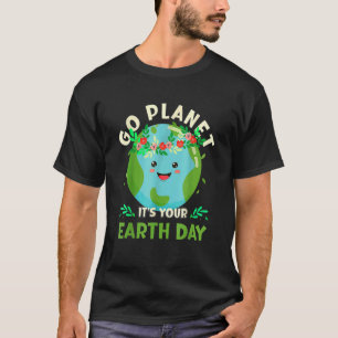 Earth Day 2022 Restore Earth Nature Planetcute Ear T-Shirt