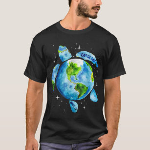 Earth Day 2022 Restore Earth Sea Turtle Art Save t T-Shirt