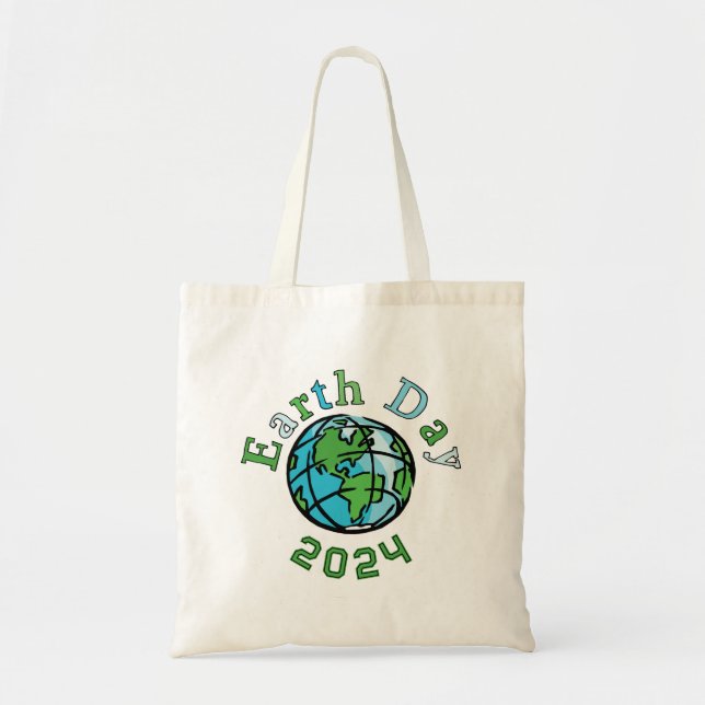 Earth Day 2024 Canvas Tote Bag (Front)