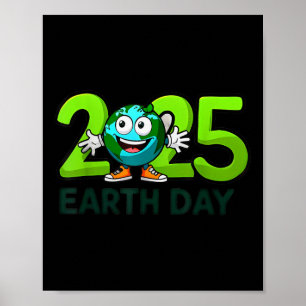 Earth Day 2025 Funny Earth Day Birthday Kids Boys  Poster