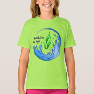 Earth Day 2025 Our Power Our Planet Crest T-Shirt
