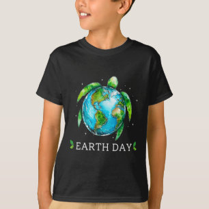 Earth Day 2025 Restore Earth Sea Turtle Art Save T T-Shirt