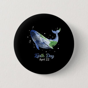 Earth Day 2025 Restore Earth Whale Art Save The Pl 6 Cm Round Badge