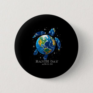 Earth Day 2025 Save Earth Sea Turtle Art Save The 6 Cm Round Badge