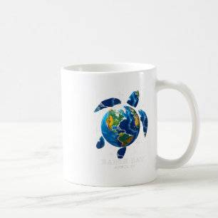 Earth Day 2025 Save Earth Sea Turtle Art Save The Coffee Mug